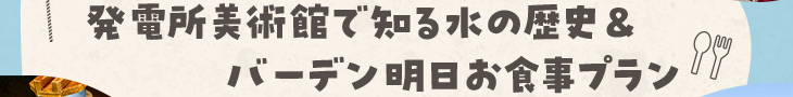 発電所美術館で知る水の歴史＆バーデン明日お食事プラン